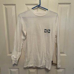 Van's Men's Long Sleeve White Graphic Tee - Size Small